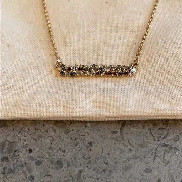 J. Crew Glittering Bar Layering Necklace. - Picture 7 of 10
